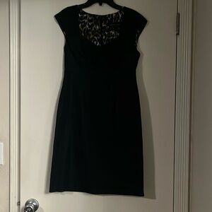Navy dress. Dark denim like material